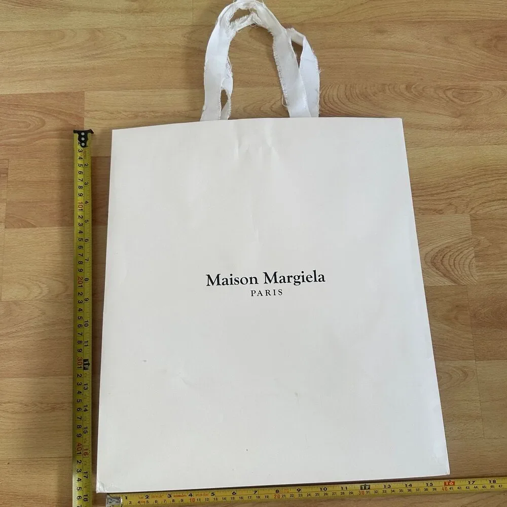 Maison Margiela Paper Shopping Bag - white large, 17.5